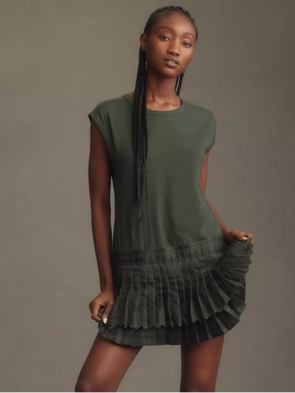 Daily Practice by Anthropologie Solid Set Mini Dress NWT